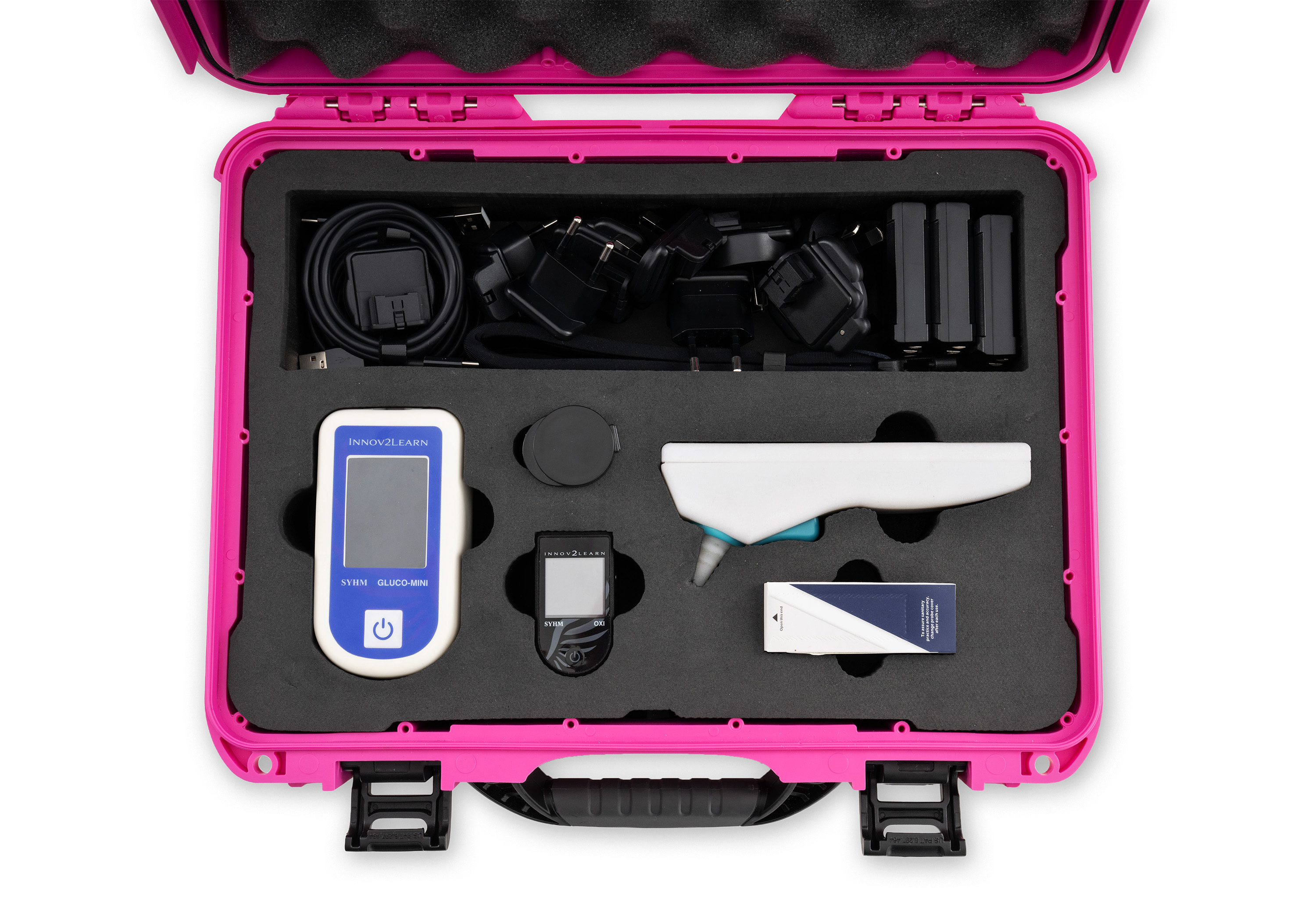 Le même kit dans la mallette rose